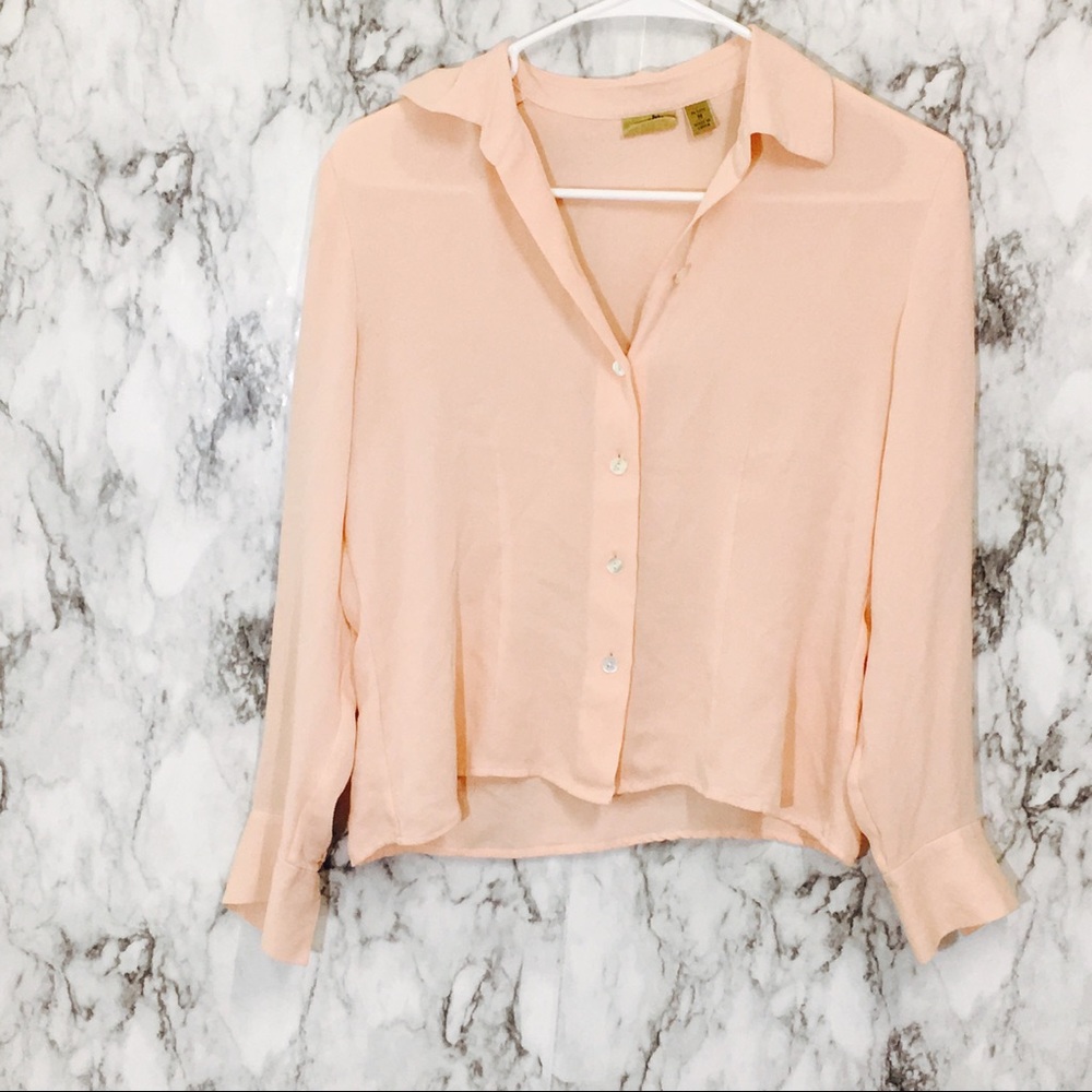 Calson Blush Button Down Blouse! - image 2
